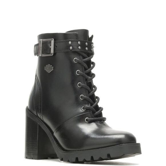 Harley-Davidson Womens Adina Lace Black Boots (NWT) - Picture 3 of 7